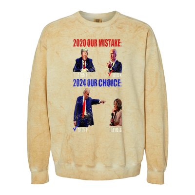 Vote For Trump! God Chose Trump To Restore Our Country! Colorblast Crewneck Sweatshirt