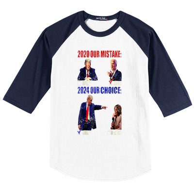 Vote For Trump! God Chose Trump To Restore Our Country! Baseball Sleeve Shirt