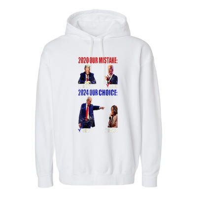 Vote For Trump! God Chose Trump To Restore Our Country! Garment-Dyed Fleece Hoodie