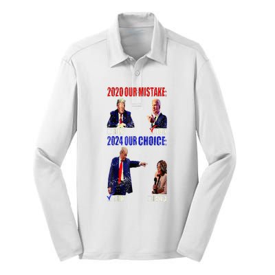 Vote For Trump! God Chose Trump To Restore Our Country! Silk Touch Performance Long Sleeve Polo