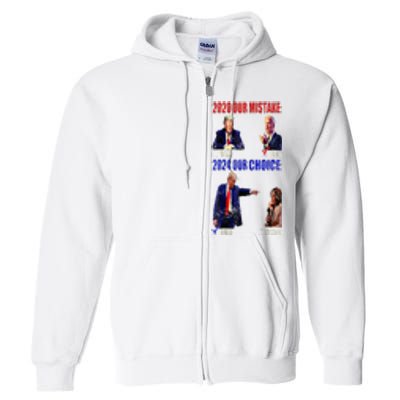 Vote For Trump! God Chose Trump To Restore Our Country! Full Zip Hoodie