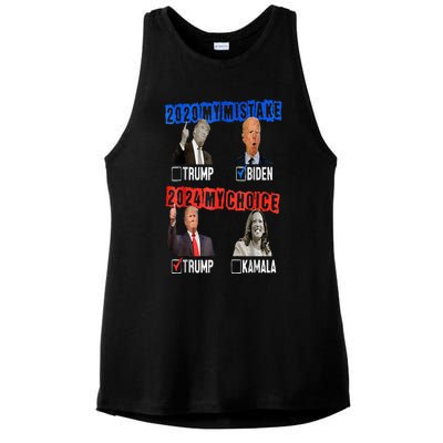 Vote For Trump! God Chose Trump To Restore Our Country! Ladies PosiCharge Tri-Blend Wicking Tank