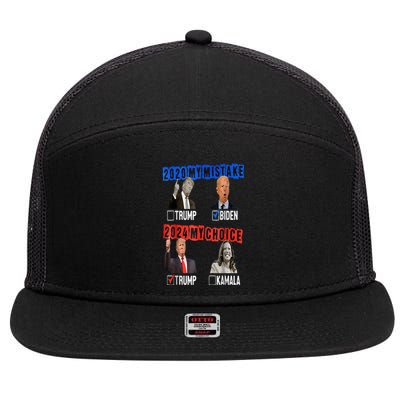 Vote For Trump! God Chose Trump To Restore Our Country! 7 Panel Mesh Trucker Snapback Hat