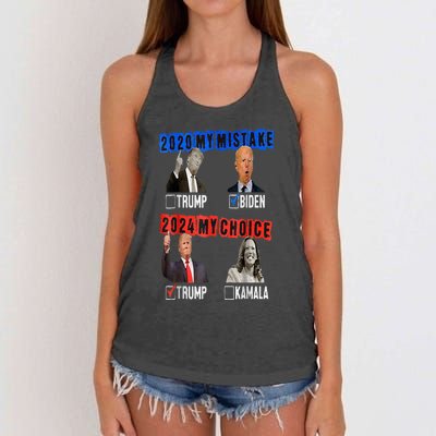 Vote For Trump! God Chose Trump To Restore Our Country! Women's Knotted Racerback Tank