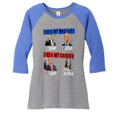 Vote For Trump! God Chose Trump To Restore Our Country! Women's Tri-Blend 3/4-Sleeve Raglan Shirt