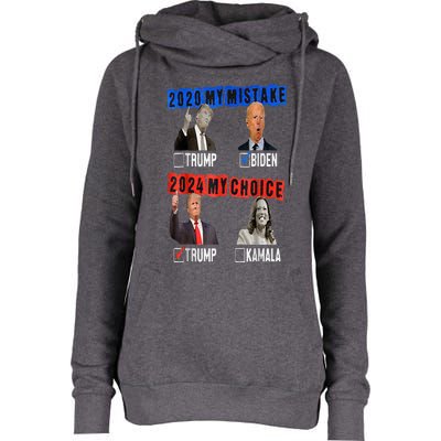 Vote For Trump! God Chose Trump To Restore Our Country! Womens Funnel Neck Pullover Hood