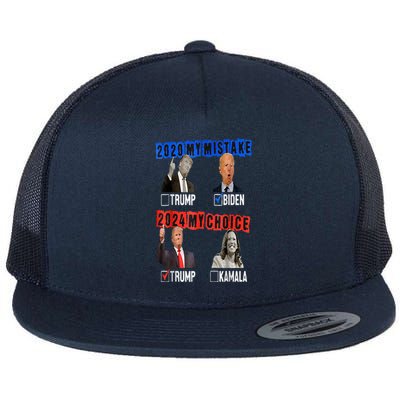 Vote For Trump! God Chose Trump To Restore Our Country! Flat Bill Trucker Hat