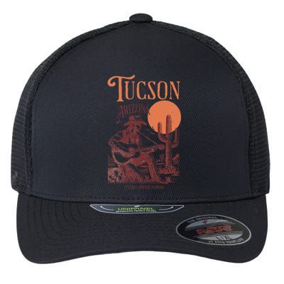 Vintage Funny Tucson Arizona Not Tuckson Flexfit Unipanel Trucker Cap