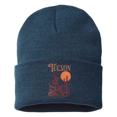 Vintage Funny Tucson Arizona Not Tuckson Sustainable Knit Beanie