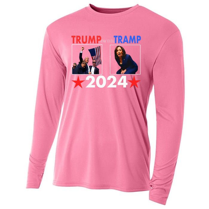 Vote For Trump Trump Vance 2024 Cooling Performance Long Sleeve Crew