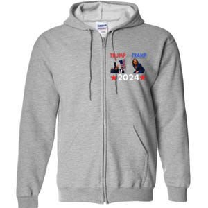 Vote For Trump Trump Vance 2024 Full Zip Hoodie