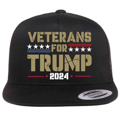 Veterans For Trump 2024 éLection 2024 Flatbill Hat