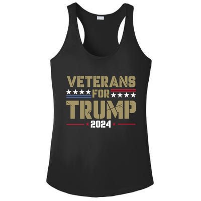 Veterans For Trump 2024 éLection 2024 Ladies PosiCharge Competitor Racerback Tank