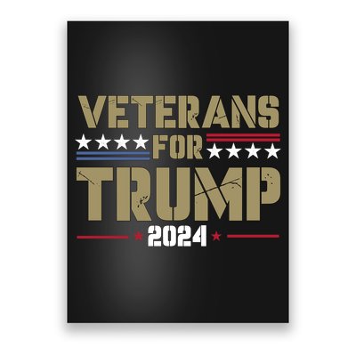 Veterans For Trump 2024 éLection 2024 Poster