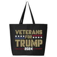 Veterans For Trump 2024 éLection 2024 25L Jumbo Tote