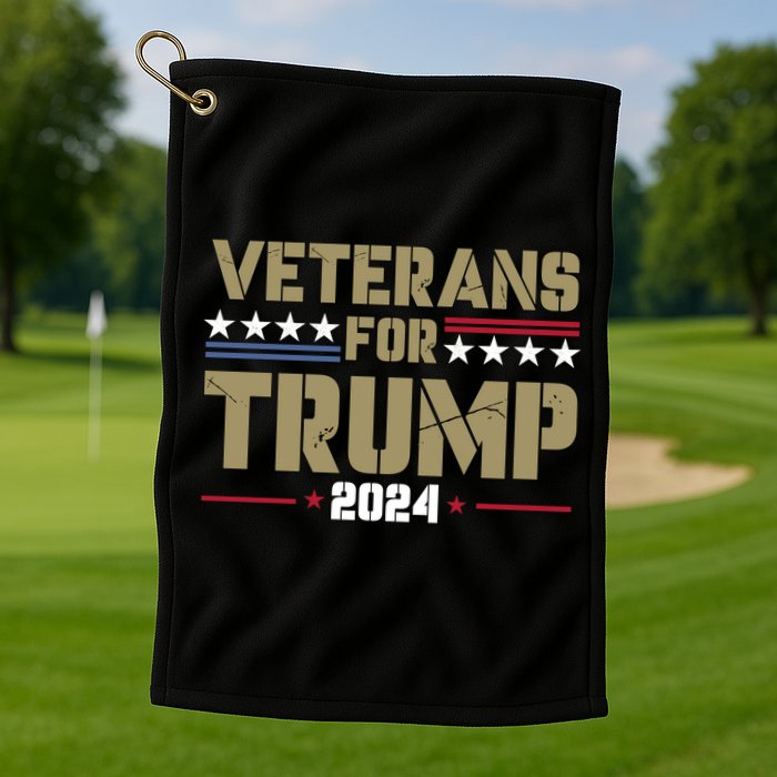 Veterans For Trump 2024 éLection 2024 Golf Towel