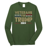 Veterans For Trump 2024 éLection 2024 Long Sleeve Shirt