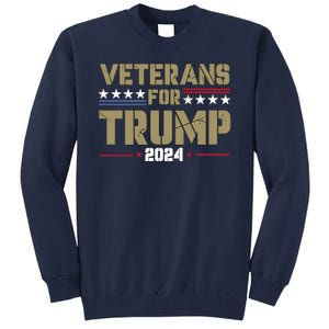 Veterans For Trump 2024 éLection 2024 Tall Sweatshirt