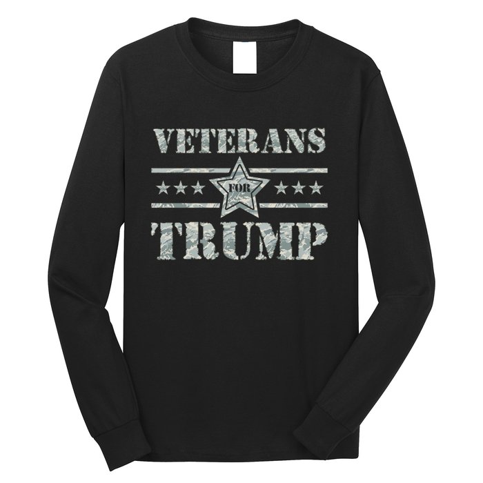 Veterans For Trump 2024 Long Sleeve Shirt