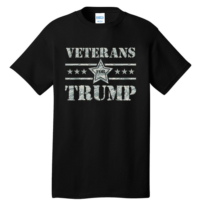 Veterans For Trump 2024 Tall T-Shirt