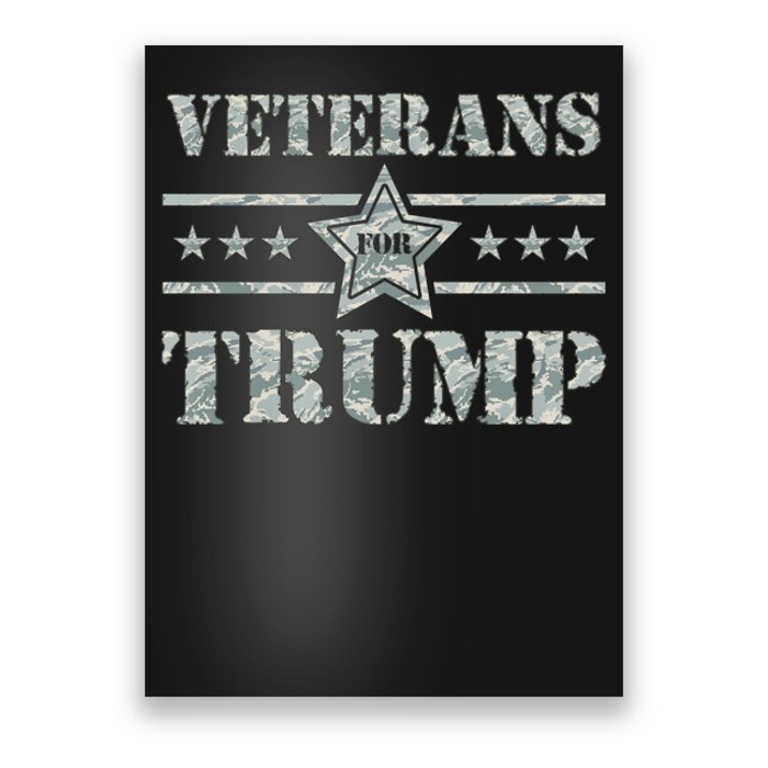 Veterans For Trump 2024 Poster