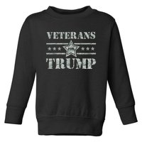 Veterans For Trump 2024 Toddler Sweatshirt