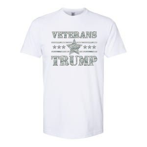 Veterans For Trump 2024 Softstyle CVC T-Shirt