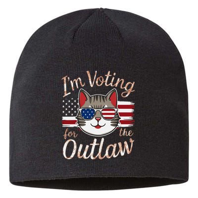 Voting For The Outlaw Bold 2024 Election Statement Sustainable Beanie