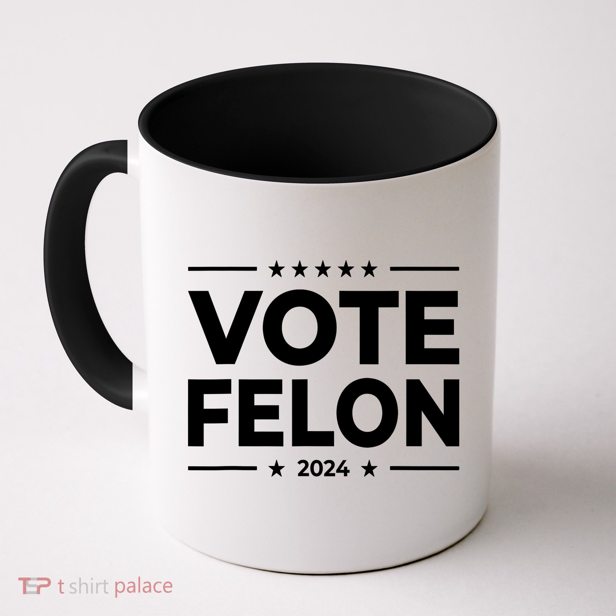Vote Felon Trump 2024 Usa United States Stars Coffee Mug