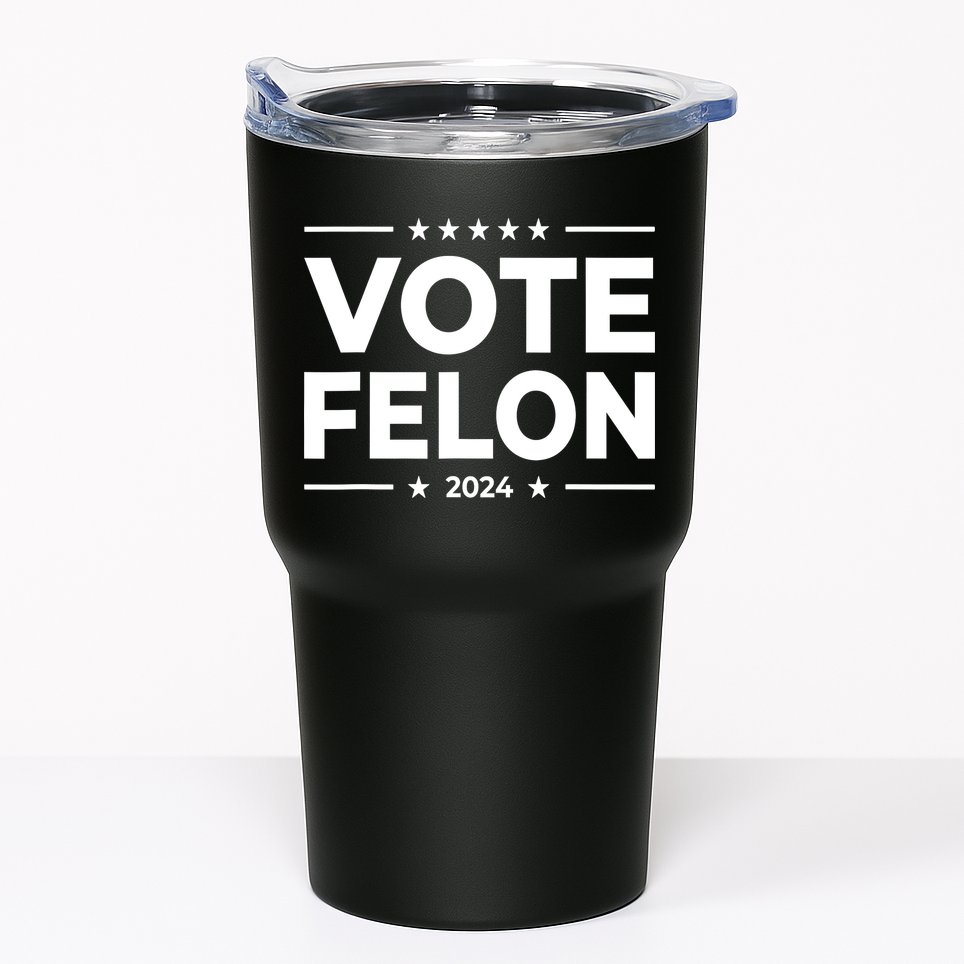 Vote Felon Trump 2024 Usa United States Stars Tumbler