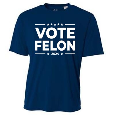 Vote Felon Trump 2024 Usa United States Stars Cooling Performance Crew T-Shirt