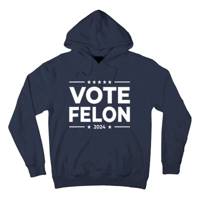 Vote Felon Trump 2024 Usa United States Stars Hoodie