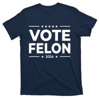 Vote Felon Trump 2024 Usa United States Stars T-Shirt