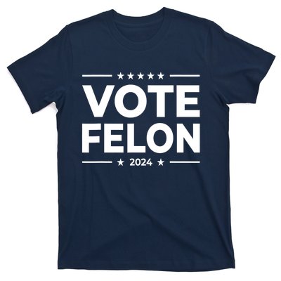 Vote Felon Trump 2024 Usa United States Stars T-Shirt