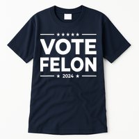 Vote Felon Trump 2024 Usa United States Stars Tall T-Shirt