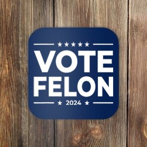 Vote Felon Trump 2024 Usa United States Stars Coaster