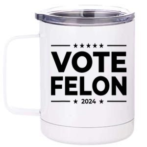 Vote Felon Trump 2024 Usa United States Stars 12 oz Stainless Steel Tumbler Cup