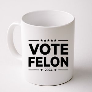 Vote Felon Trump 2024 Usa United States Stars Coffee Mug