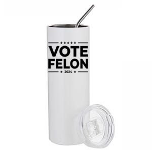 Vote Felon Trump 2024 Usa United States Stars Stainless Steel Tumbler