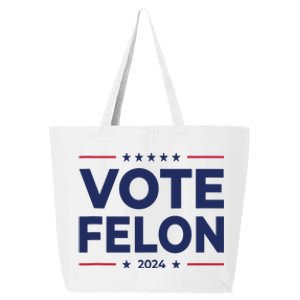 Vote Felon Trump 2024 45 And 47 Funny Vote For The Felon Tank Top 25L Jumbo Tote