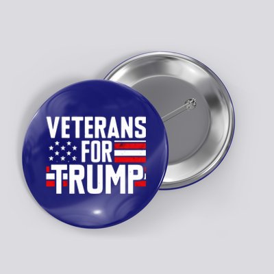 Veterans For Trump 2024 American Flag 4th Of July Gift Button