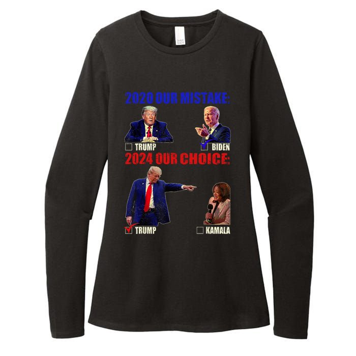 Vote For Trump! God Chose Trump To Restore Our Country! Womens CVC Long Sleeve Shirt