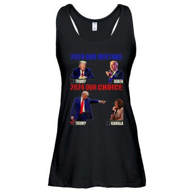 Vote For Trump! God Chose Trump To Restore Our Country! Ladies Essential Flowy Tank