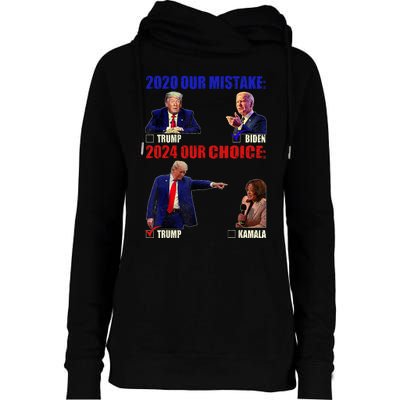 Vote For Trump! God Chose Trump To Restore Our Country! Womens Funnel Neck Pullover Hood