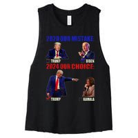 Vote For Trump! God Chose Trump To Restore Our Country! Women's Racerback Cropped Tank