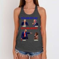 Vote For Trump! God Chose Trump To Restore Our Country! Women's Knotted Racerback Tank