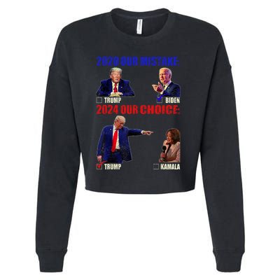 Vote For Trump! God Chose Trump To Restore Our Country! Cropped Pullover Crew