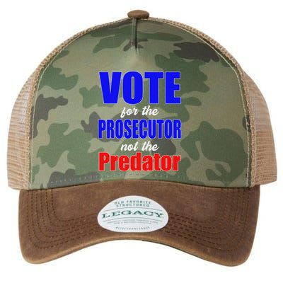 Vote For The Prosecutor Not The Predator Legacy Tie Dye Trucker Hat