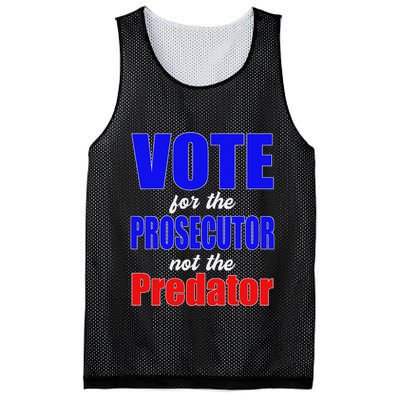 Vote For The Prosecutor Not The Predator Mesh Reversible Basketball Jersey Tank
