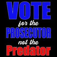 Vote For The Prosecutor Not The Predator Mousepad